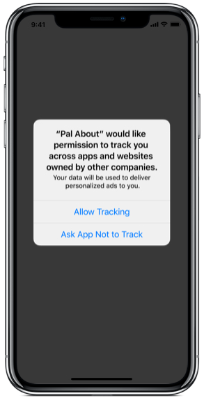 Apple iOS permission to track