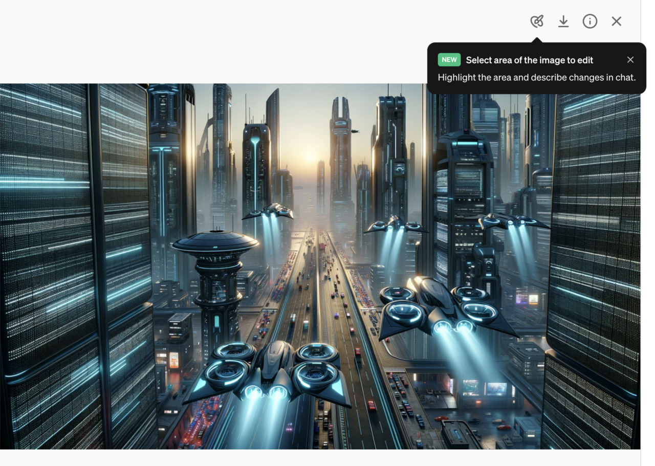 Edit DALL-E images in ChatGPT